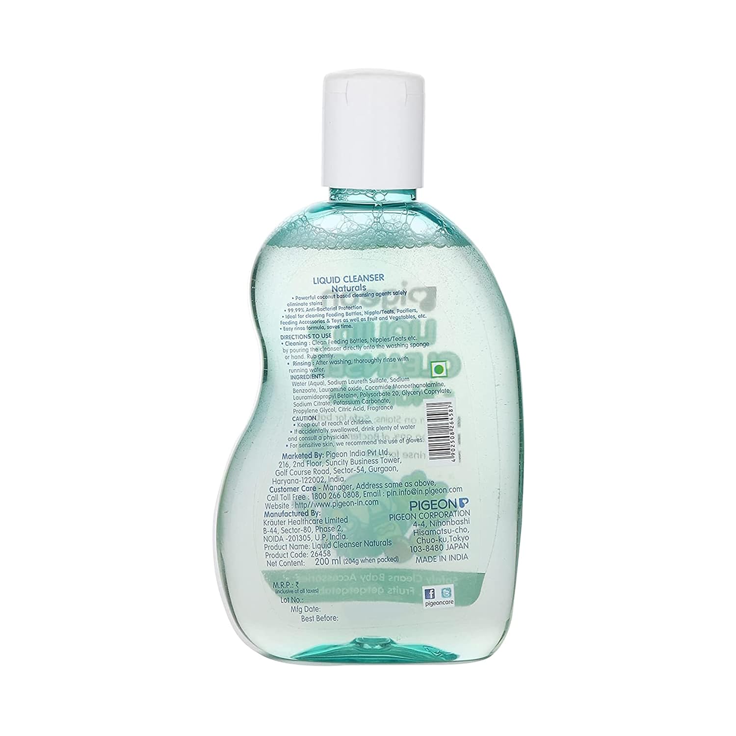 Pigeon Liquid Cleanser Naturals | Safely Cleans Baby Accessories, Toys, Fruits & Vegetables - 200ml
