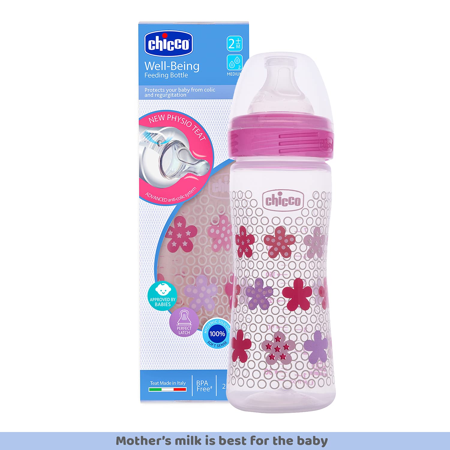 Chicco Feeding Bottle 2M+ (250ml)