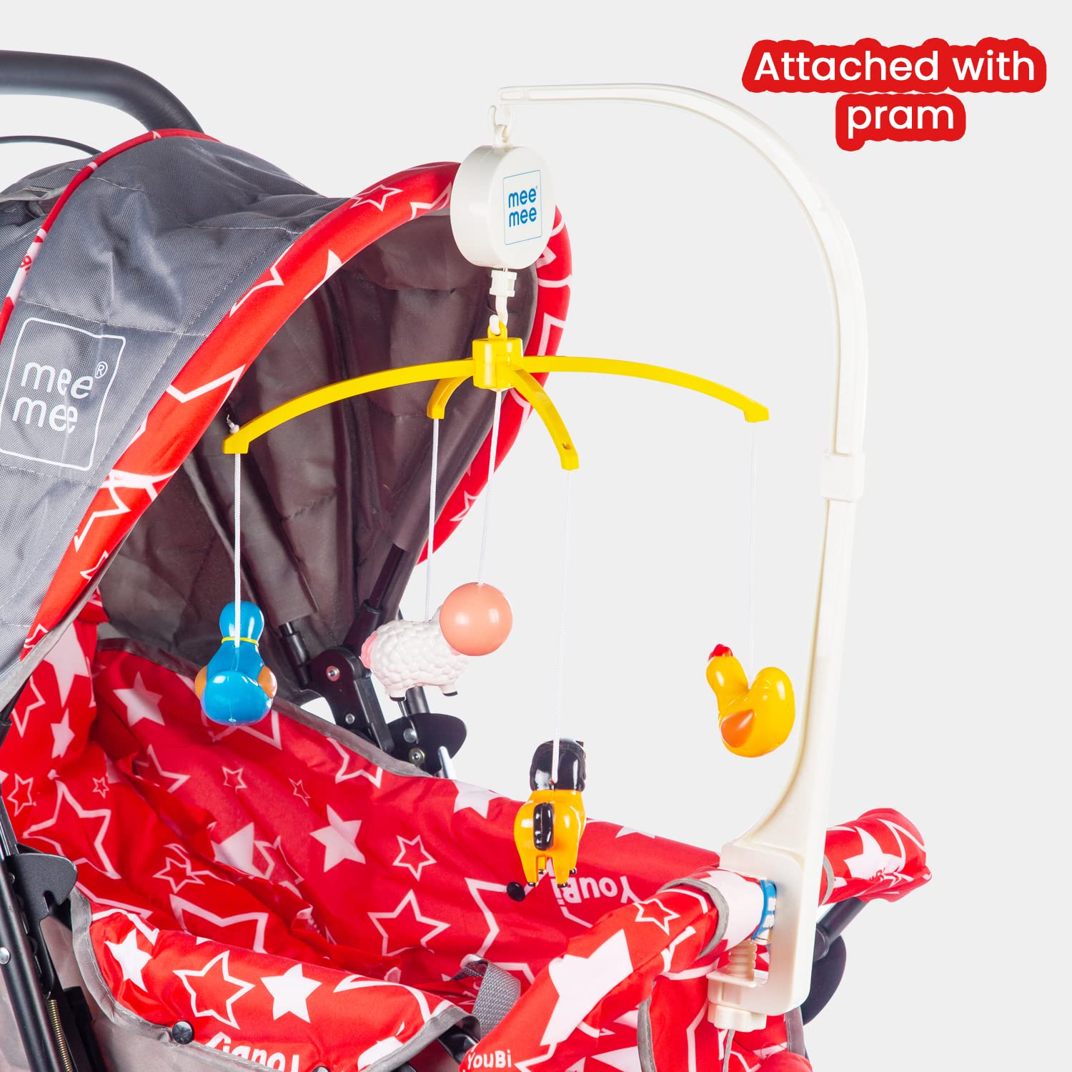Mee Mee 3 in 1 Musical Animal Cot Mobile (0M+)