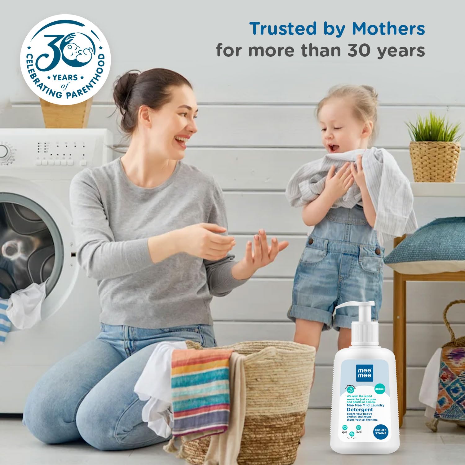 Mee Mee Mild Laundry Detergent Cleans Your Baby's Clothes & Keeps Them Fresh all The time - 300ml