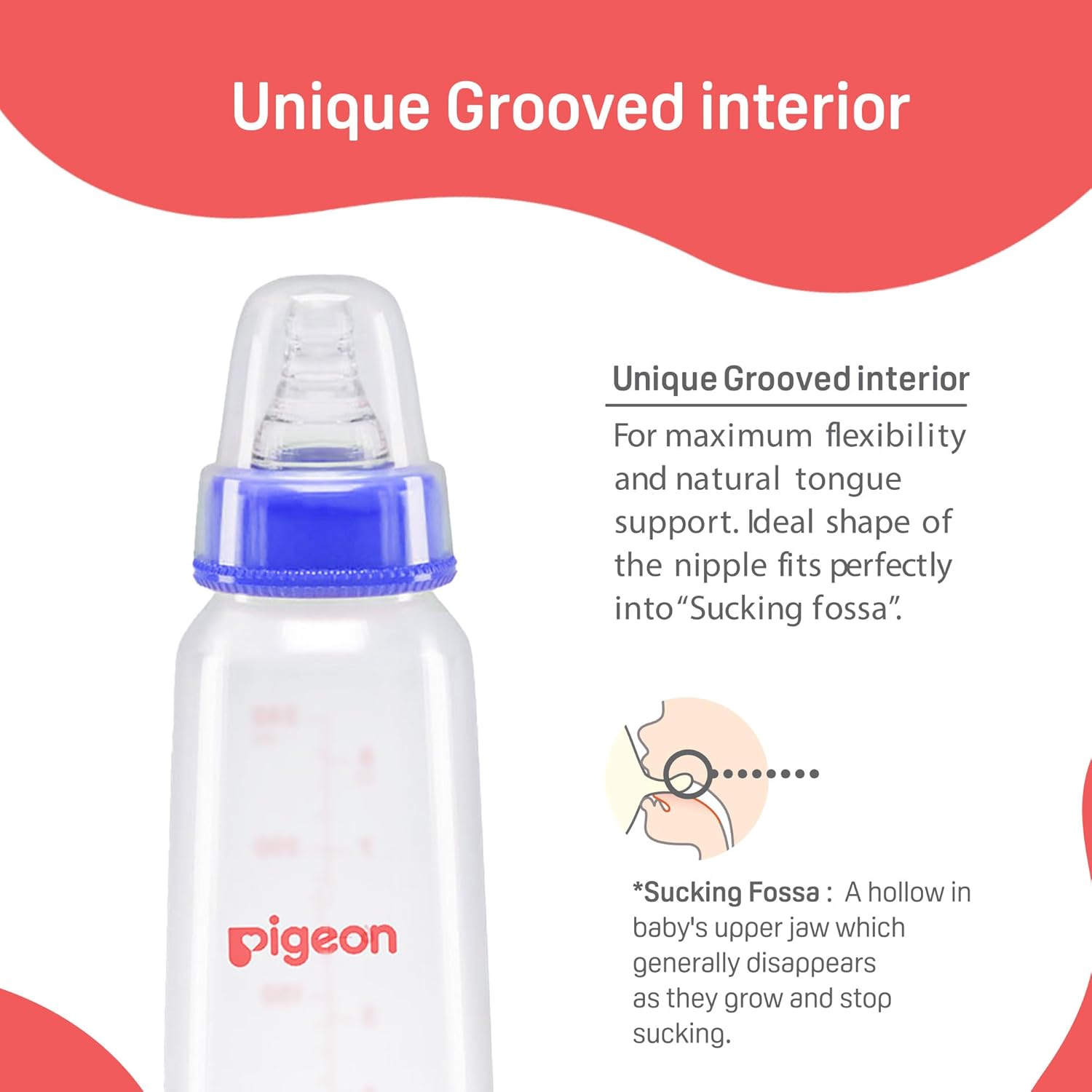 Pigeon Flexible PP Bottle | BPA/BPS Free (200ml/6oz) - 4M+