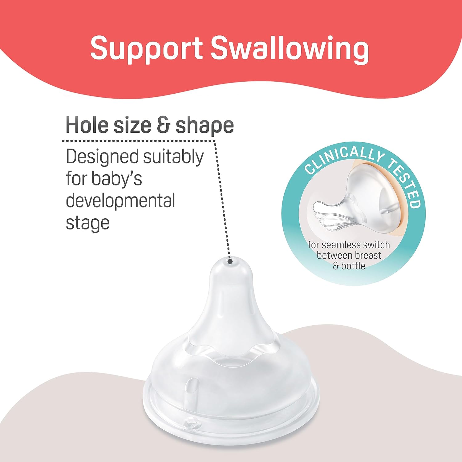 Pigeon Soft Latch Nipple Size M (Y cut)| BPA/BPS Free - 3M+