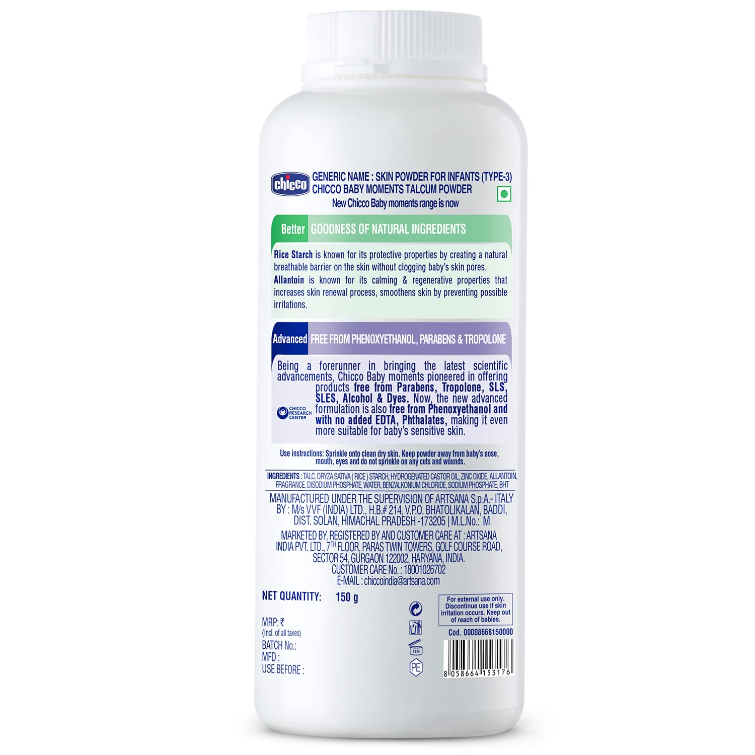 Chicco Baby Moments Talcum Powder