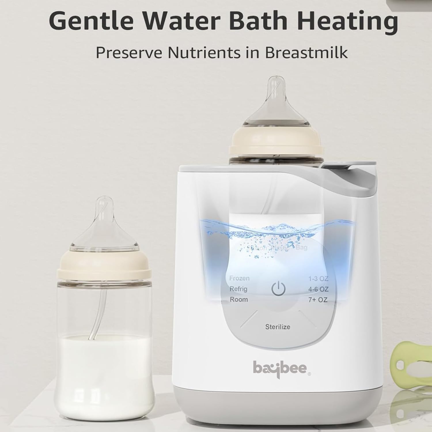 BAYBEE 10 in 1 Baby Bottle Sterilizer & Warmer | Portable Baby Milk, Water, Food Warmer | Electric Baybee Bottle Sterilizer for Baby with Manual Temperature Adjustment, BPA Free | Fast Bottle Warmer