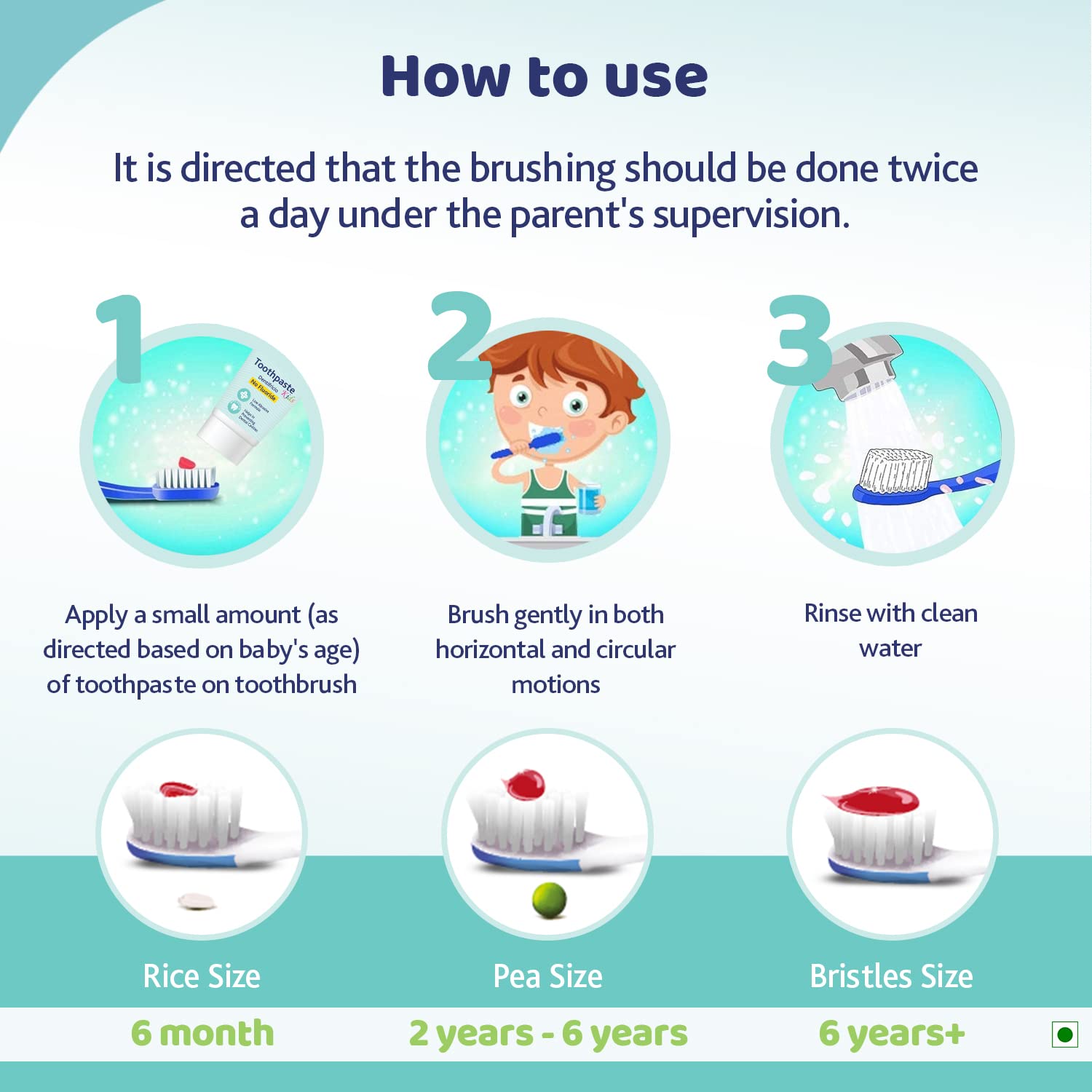 Chicco Toothpaste for Kids 50g - Banana Apple Flavour - 6m to 6yrs