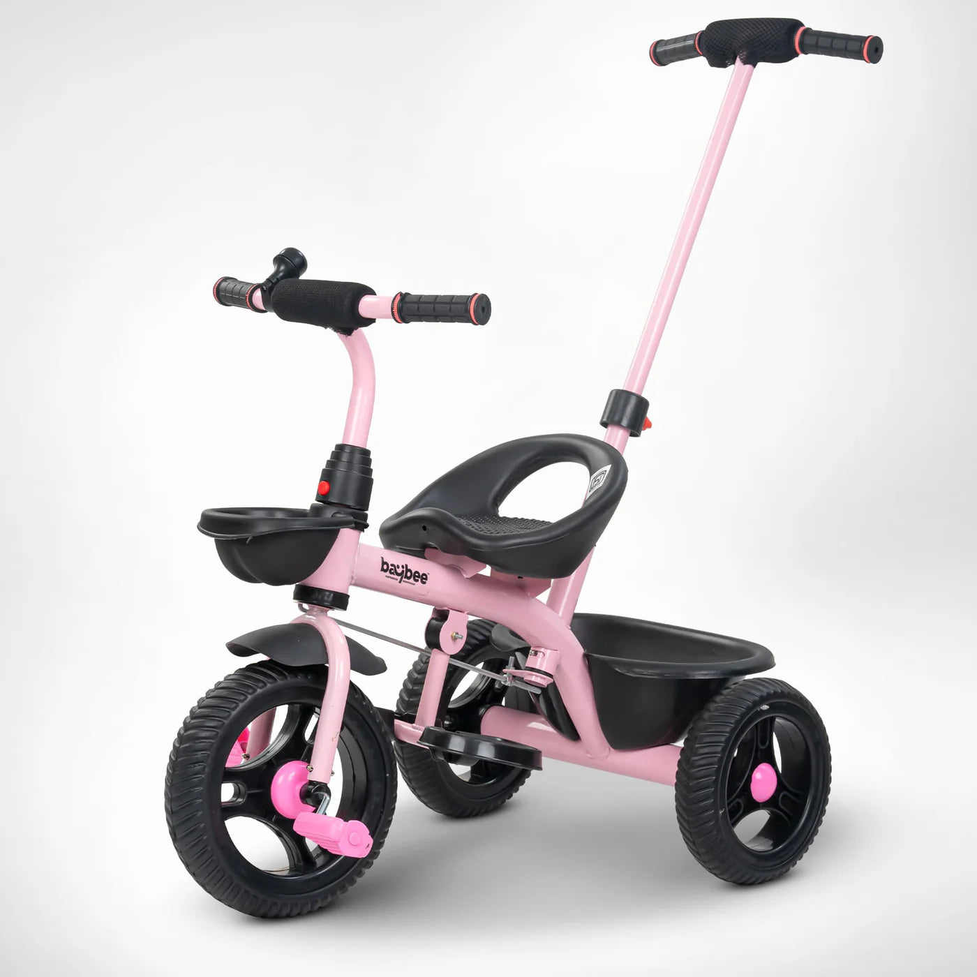 Baybee Trilo 2 in 1 Baby Tricycle for Kids, Smart Kids Tricycle with Parental Push Handle - (PINK)