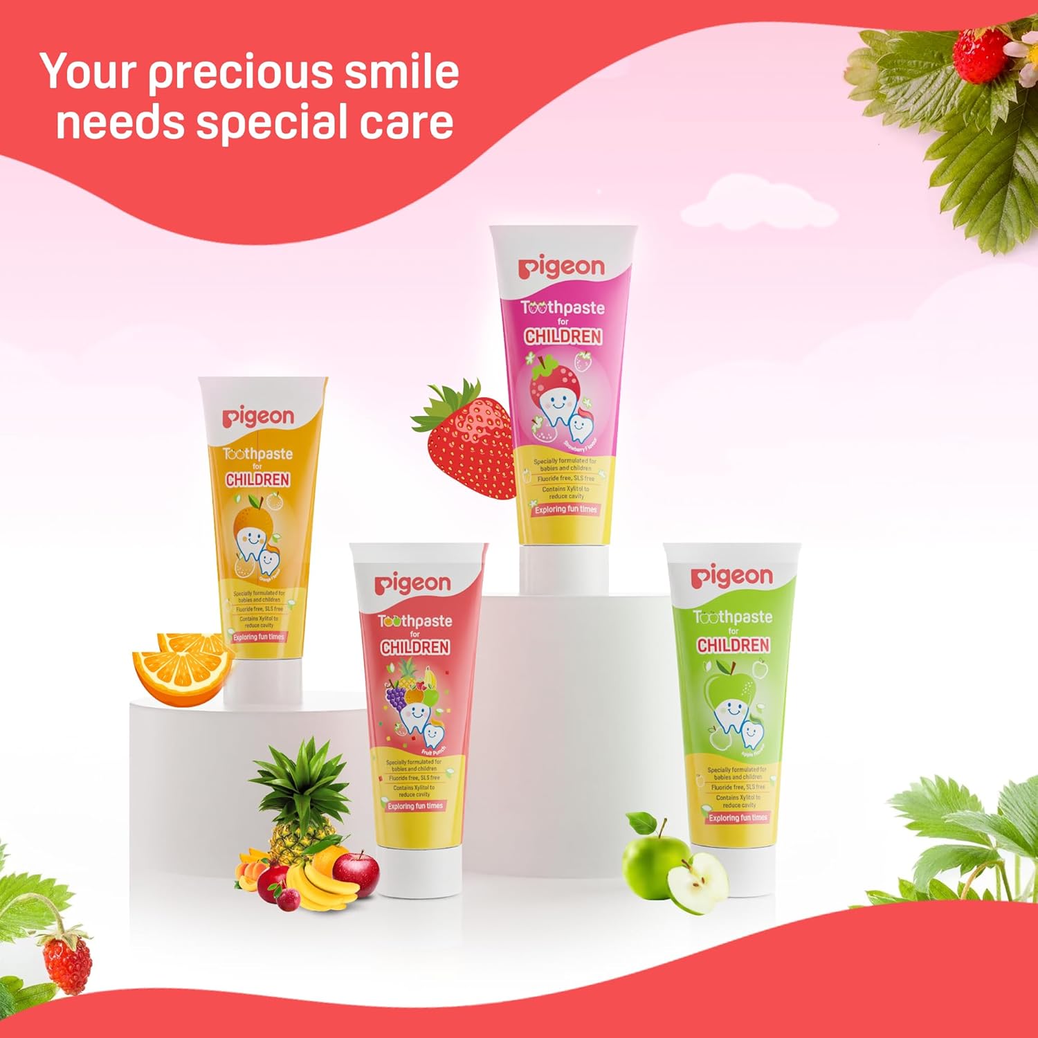 Pigeon Tooth Paste Fruit punch - 45g