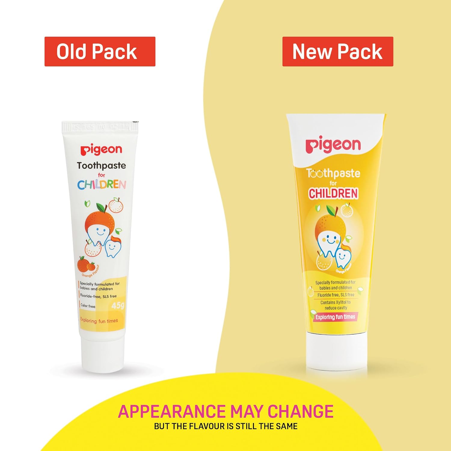 Pigeon Baby tooth paste Orange - 45g