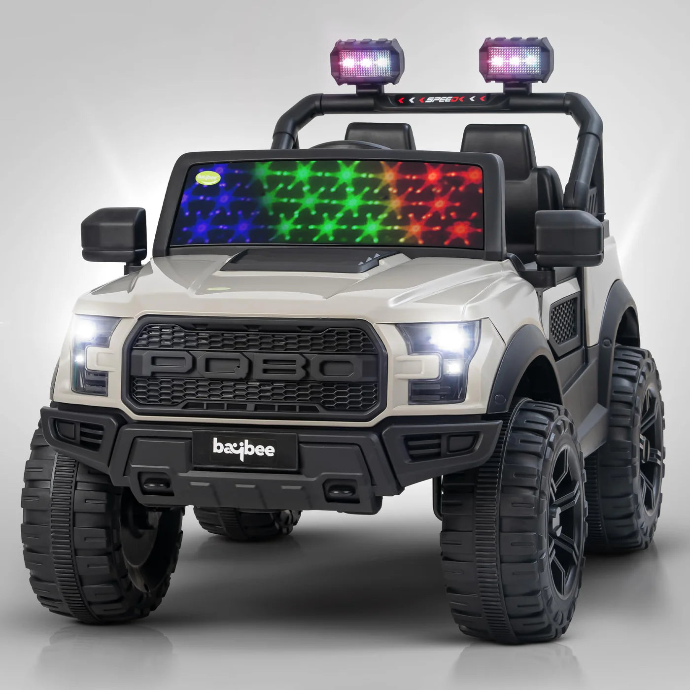 Baybee Bronco Battery Operated Jeep for Kids RGB Windshield Light & Music