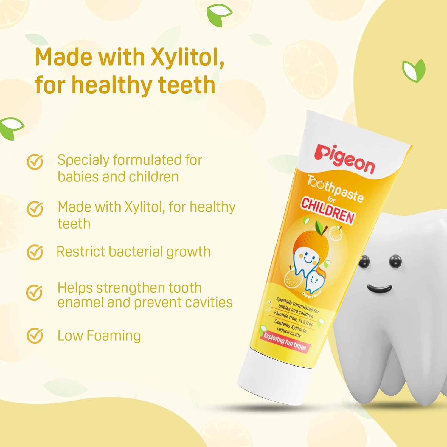 Pigeon Baby tooth paste Orange - 45g