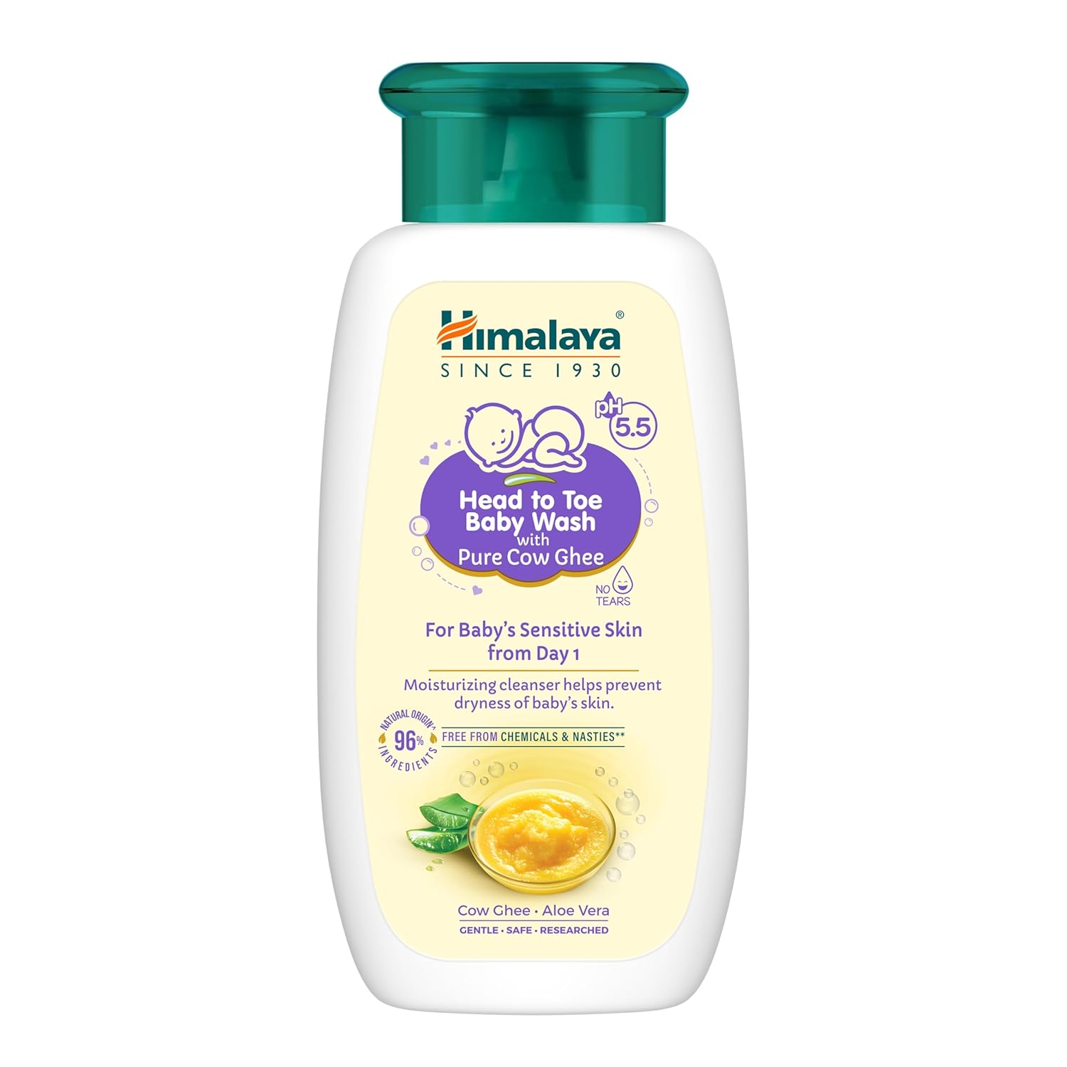 Himalaya Head to toe Baby Wash with Pure Cow Ghee - 100ml