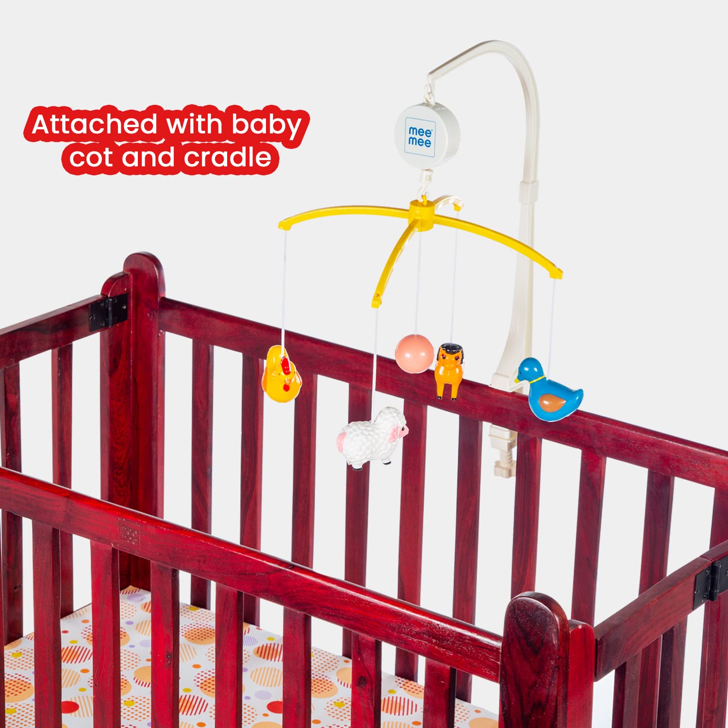 Mee Mee 3 in 1 Musical Animal Cot Mobile (0M+)
