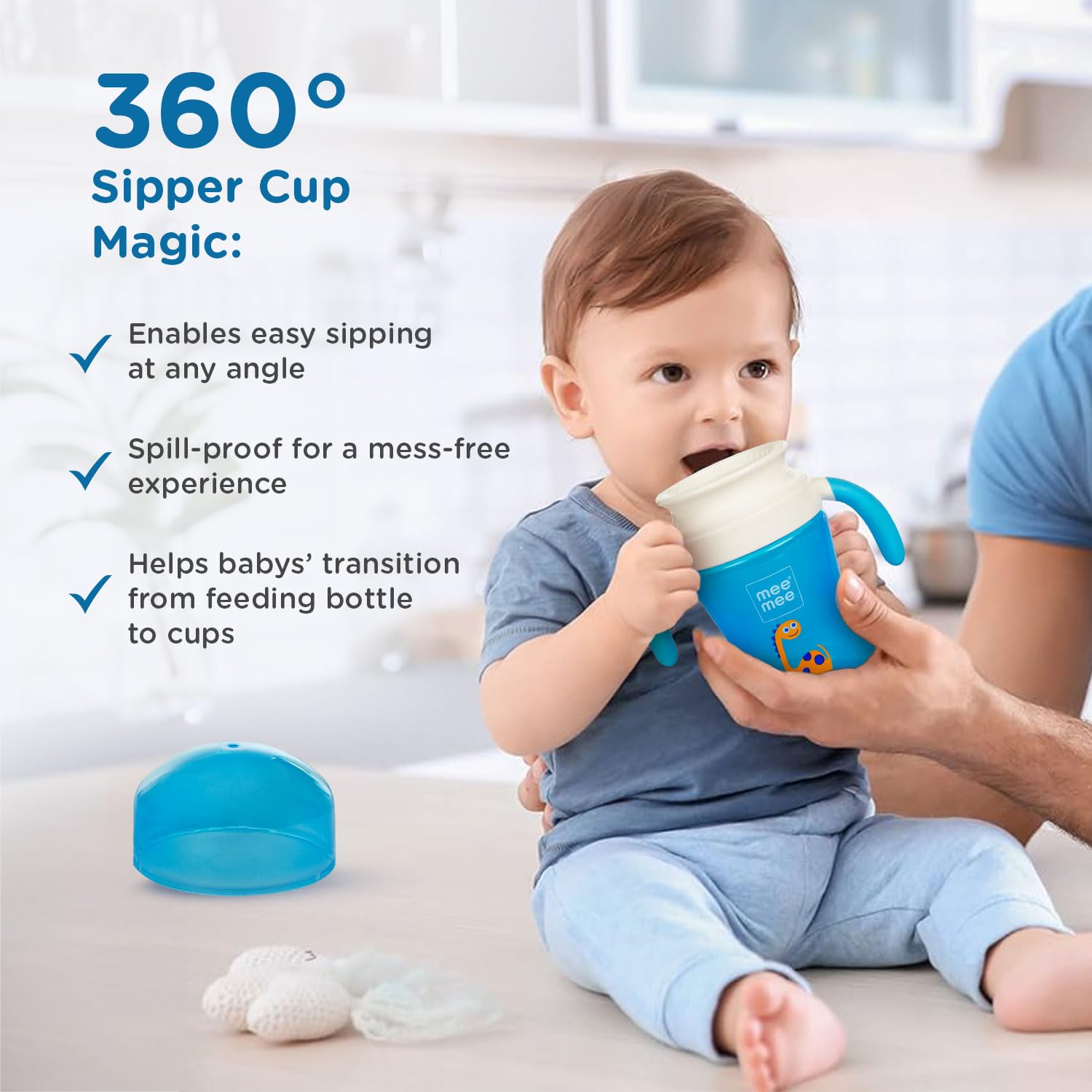 Mee Mee No Spill 360 degree Trainer Sipper Cup 240ml - 6M+