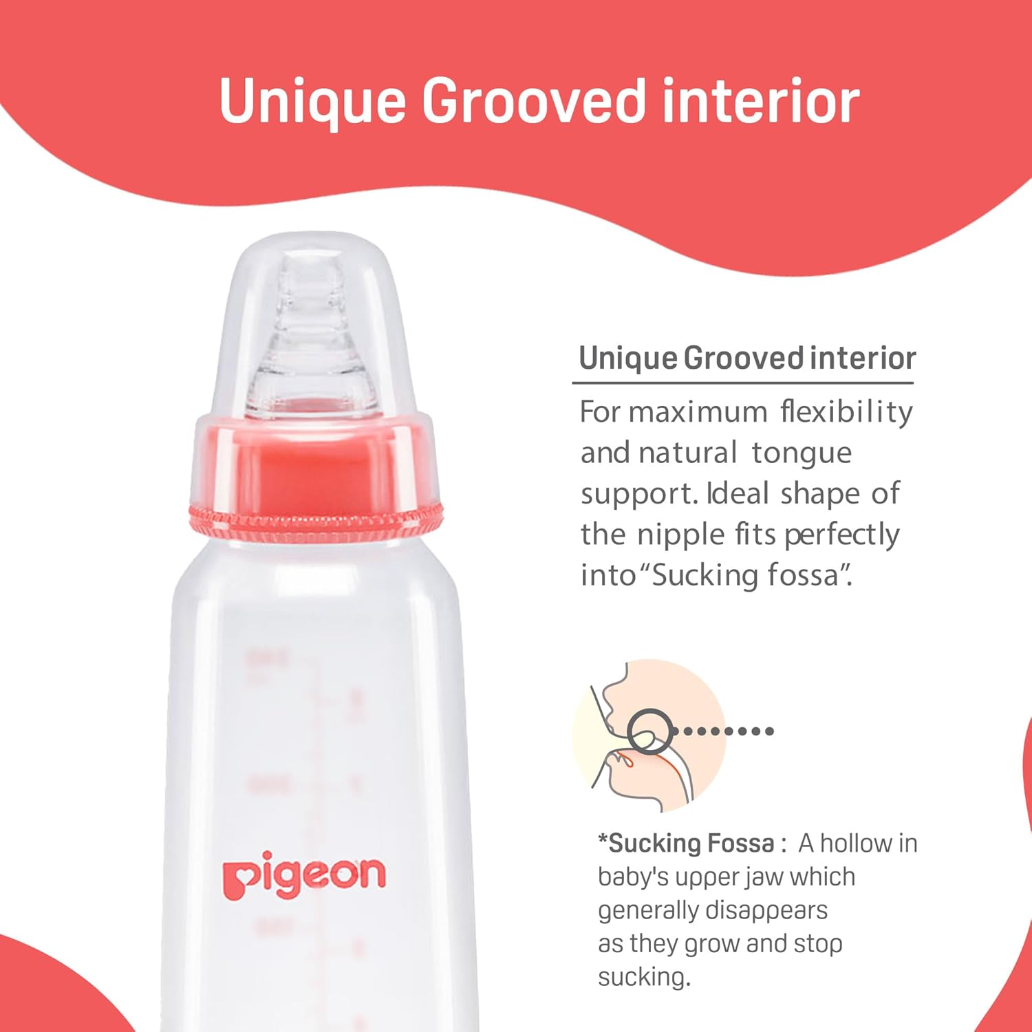 Pigeon Flexible PP Bottle | BPA/BPS Free (200ml/6oz) - 4M+