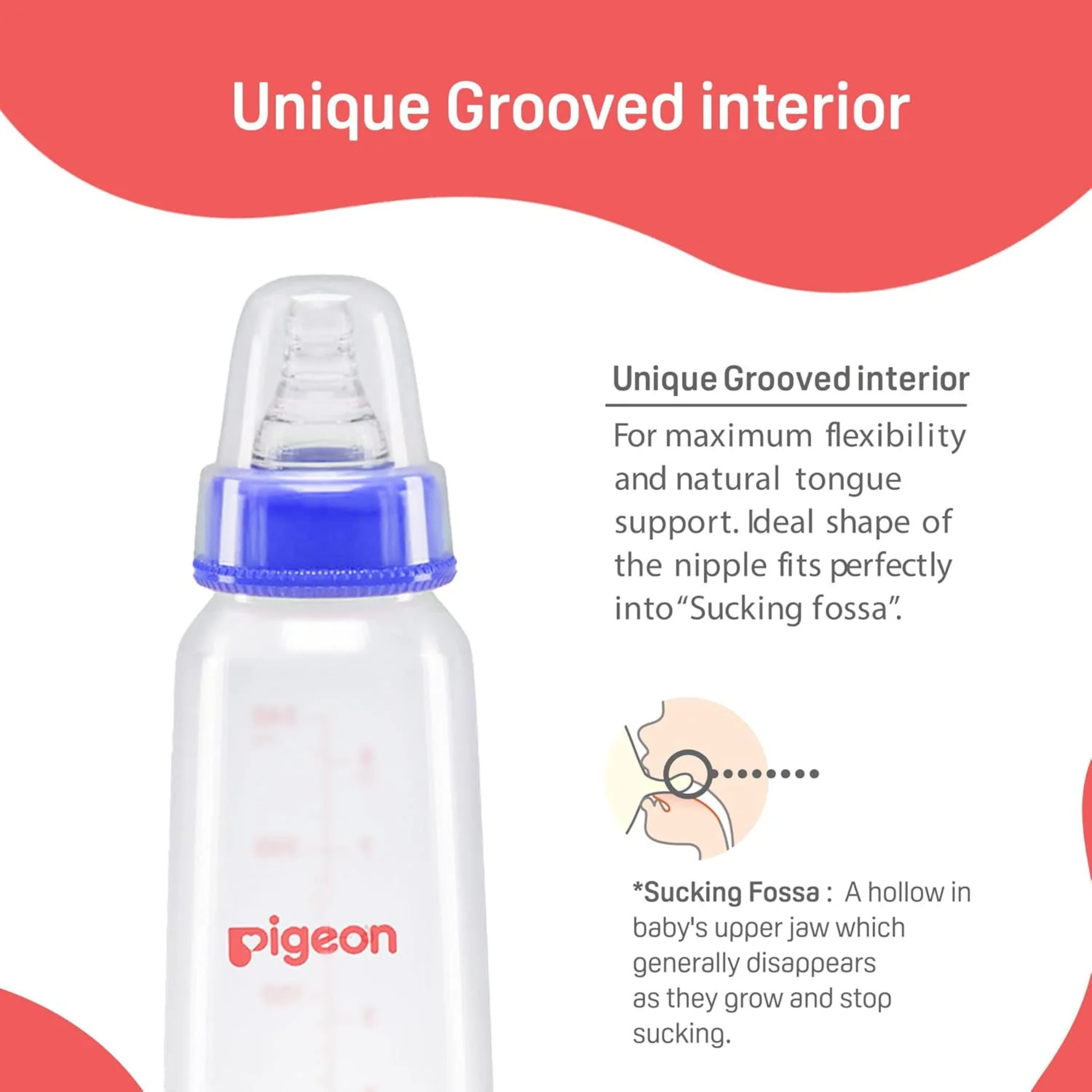 Pigeon Flexible PP Bottle | BPA/BPS Free (120ml/4oz) - 0M+