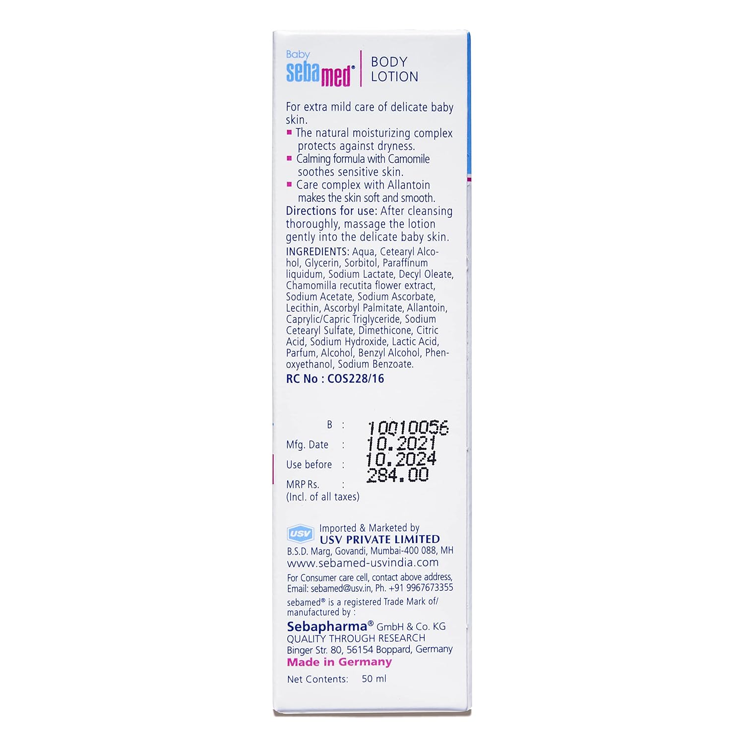 Sebamed Lotion for Delicate skin with Camomile - (50ml)