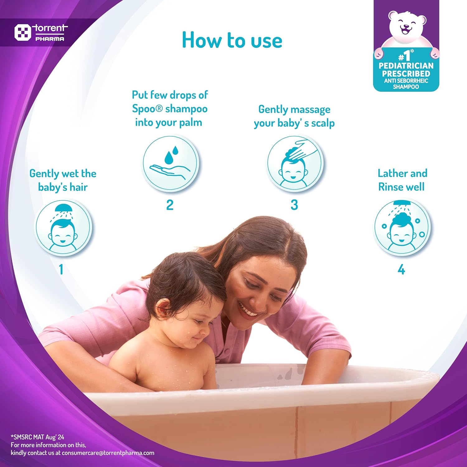 TediBar Spoo Shampoo Gentle Baby Shampoo | Dermatologically Tested | No-Tear Formula - 125ml