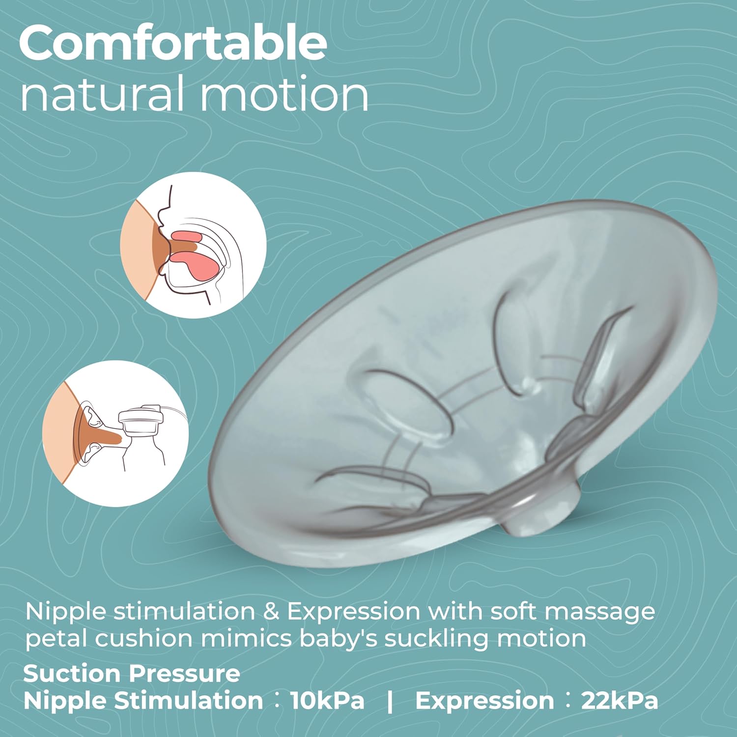 LuvLap Adore Double Electric Breast Pump | Soft Massage Cushion Gentle On Skin | Touch screen with LCD Display 2 modes with 9 Intensity level | 2 free Breast pads