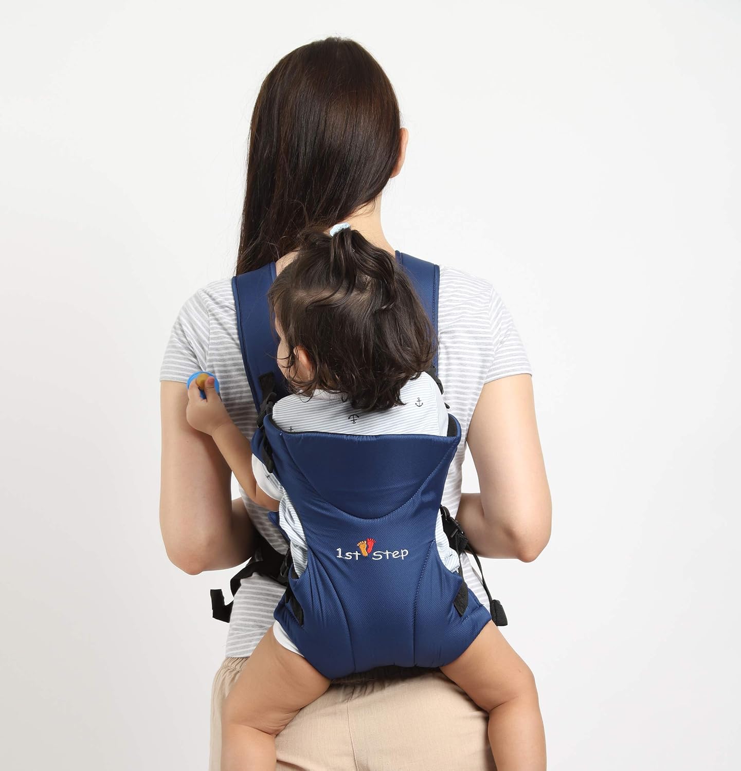 1st Step 3 in 1 Baby Carrier with 3 Carry Positions, for 4 to 14 Months Baby, Max Weight Up to 10 Kgs (Blue)