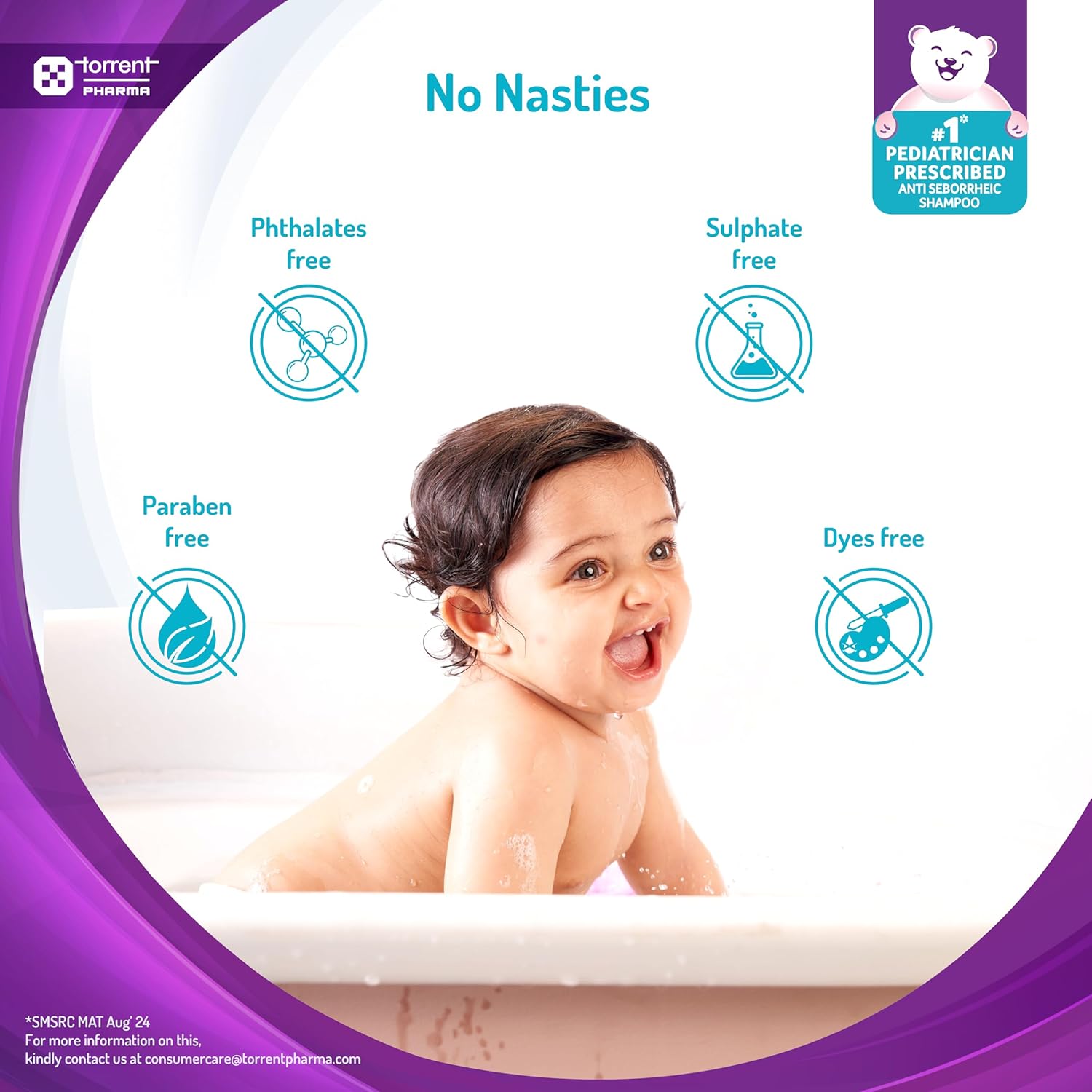TediBar Spoo Shampoo Gentle Baby Shampoo | Dermatologically Tested | No-Tear Formula - 125ml