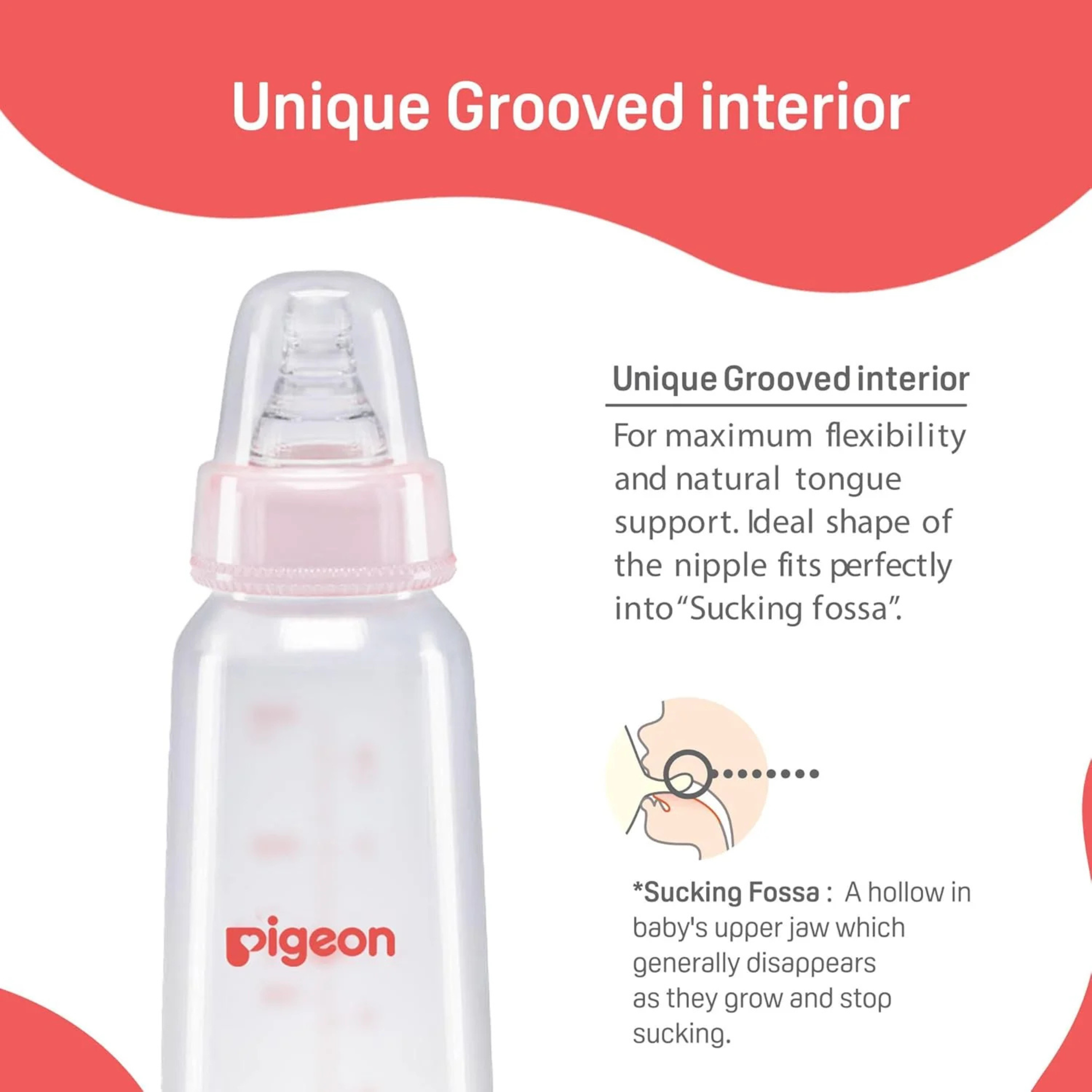 Pigeon Flexible PP Bottle | BPA/BPS Free (120ml/4oz) - 0M+