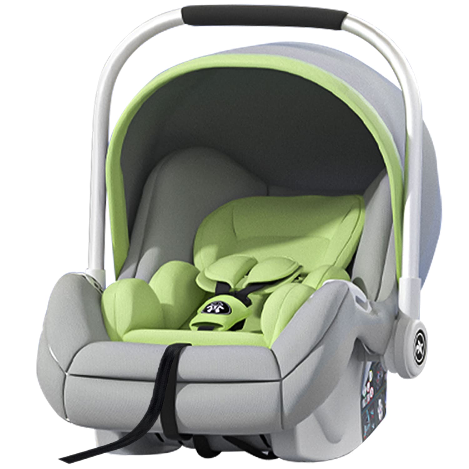 StarAndDaisy Infant Baby Carry Cot Car seat with safety Belt For 0-15 Months & weight Capacity Upto 13 Kg – Green