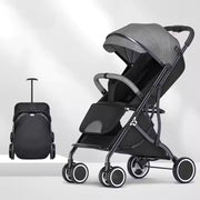 Apple baby One-key Foldable Portable Lightweight Travel Infant Stroller Pushchair Baby Strollers - (GREY)