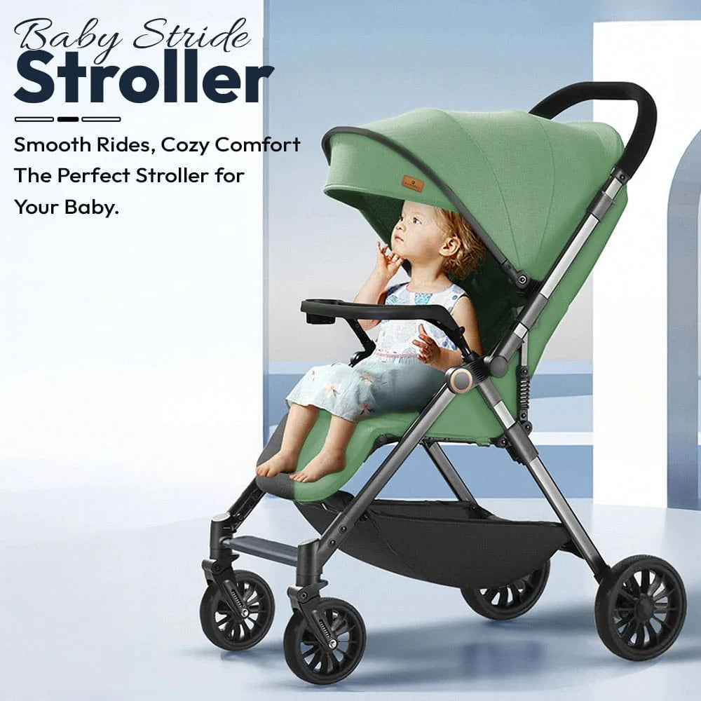 StarAndDaisy Baby Stride Premium Stroller with Three Seat Adjustment, Infant Stroller with Wheels and Adjustable Footrest – Green